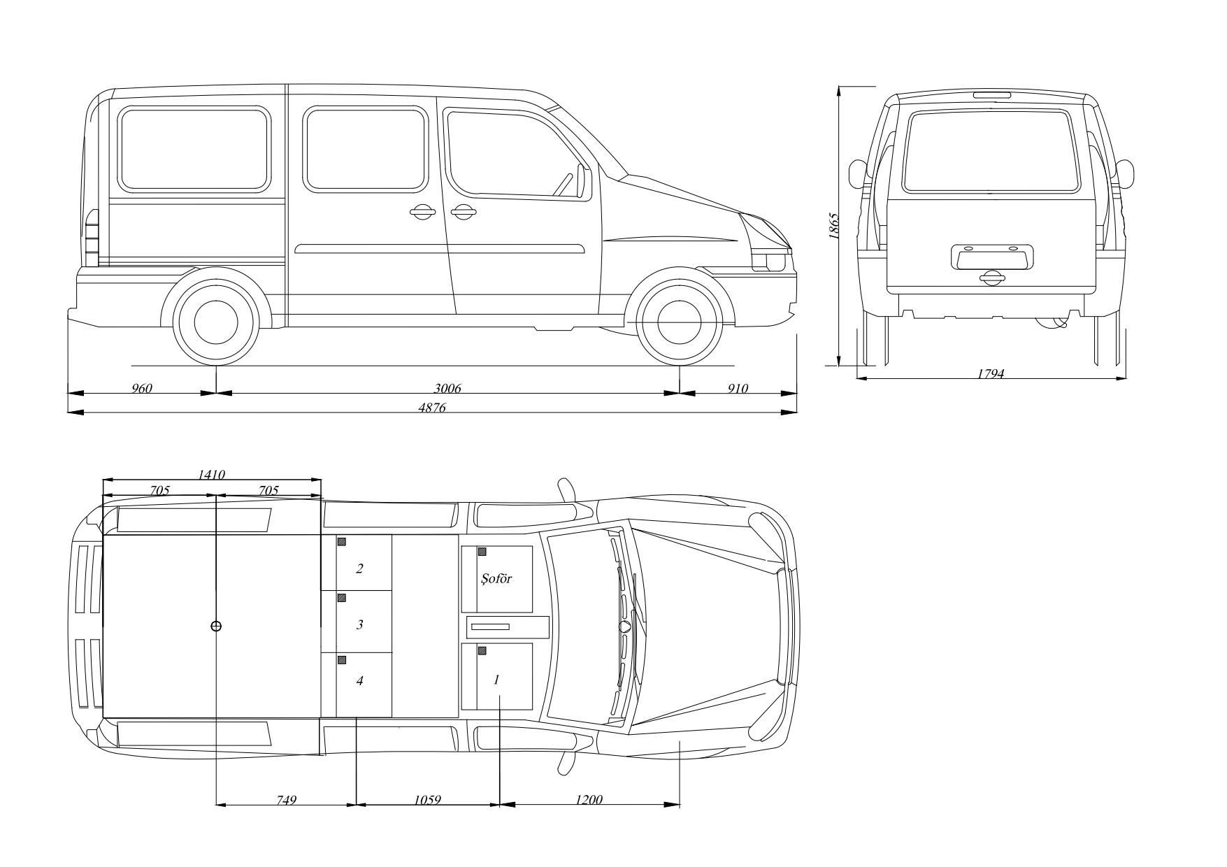 VOLKSWAGEN CADDY Koltuk Ekleme Projesi